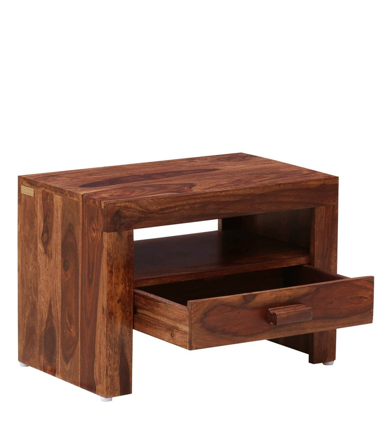 Acro Solid Wood BedSide Table For Bedroom
