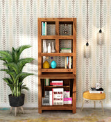 Acro Sheesham Wood Bookshelf With Study Table
