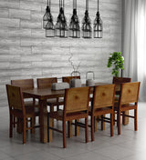 Acro Wooden 8 Seater Dining Table Set for Home & Kitchen