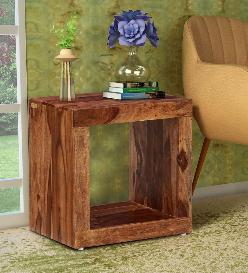 Acro Wooden Side End Table for Bedroom Finish