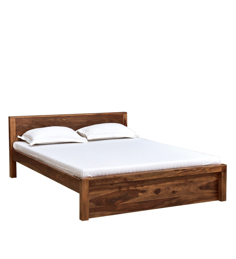Acro Solid Wood King/Queen Size Bed for Bedroom without Storage