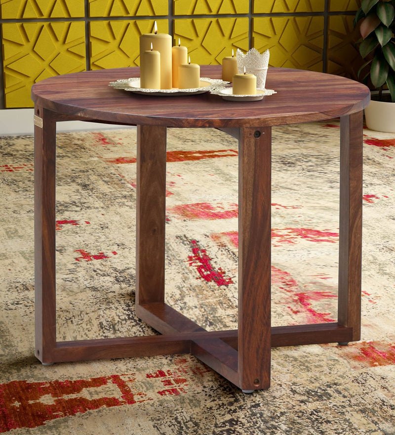 Detro Wooden Center Coffee Table For Living Room in Provincial Teak Finish