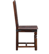 Arjuna Solid Sheesham Wood Dining Chair in Provincial Teak Finish