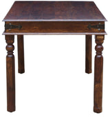 Arjuna Solid Sheesham Wood 4 Seater Dining Table in Provincial Teak Finish
