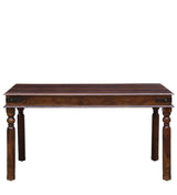 Arjuna Wooden 6 Seater Dining Table in Provincial Teak Finish