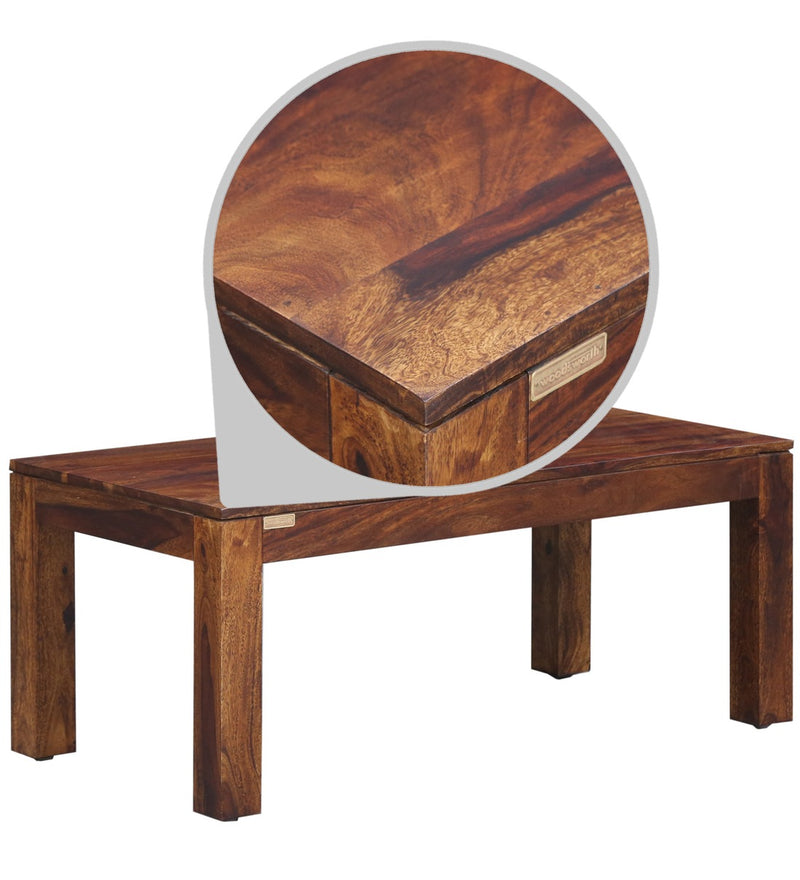 Liza Solid Wood Coffee Table For Living Room in Provincial Teak Finish