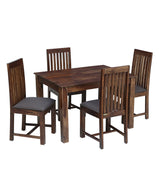 Peter Solid Wood 4 Seater Dining Set For Dining Room in Provincial Teak Finish