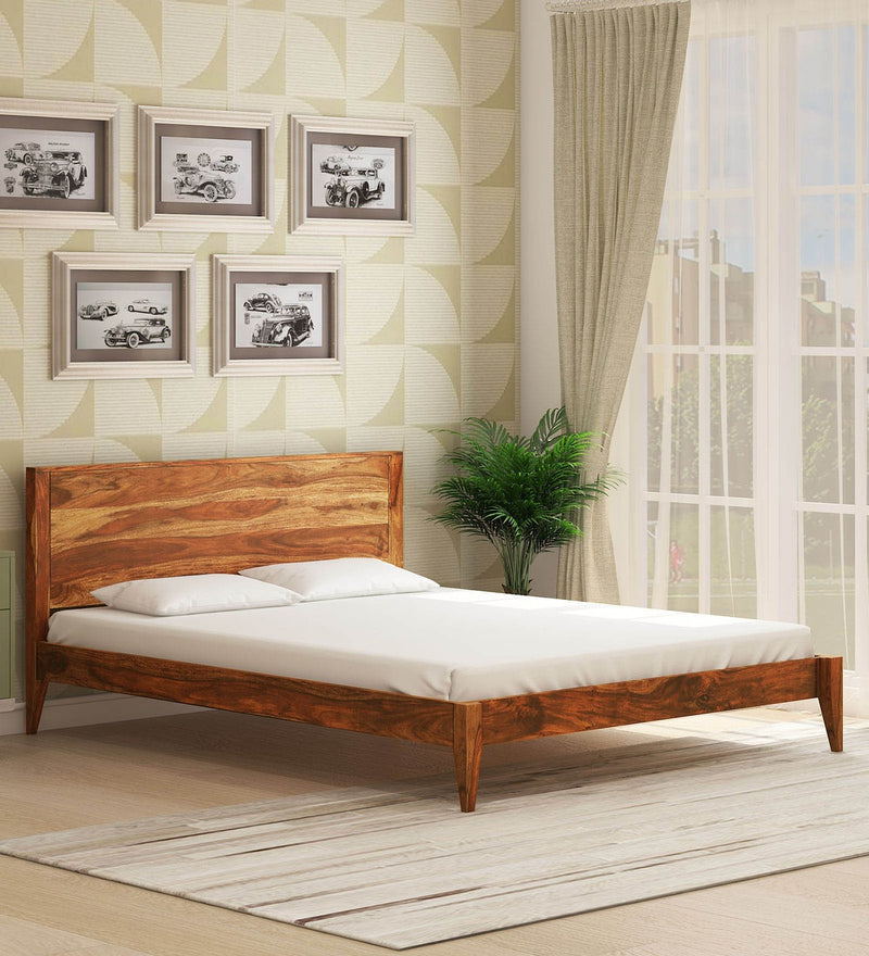 Kim Solid Wood Bed Without Storage For Bedroom