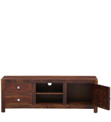 Milo Solid Wood Tv Unit For Home in Provincial Teak Finish