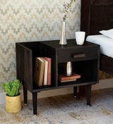 Nexo Sheesham Wood Bed Side Table For Bedroom