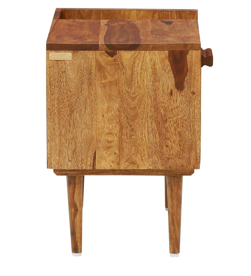 Nexo Solid Wood Bedside Table for Bedroom
