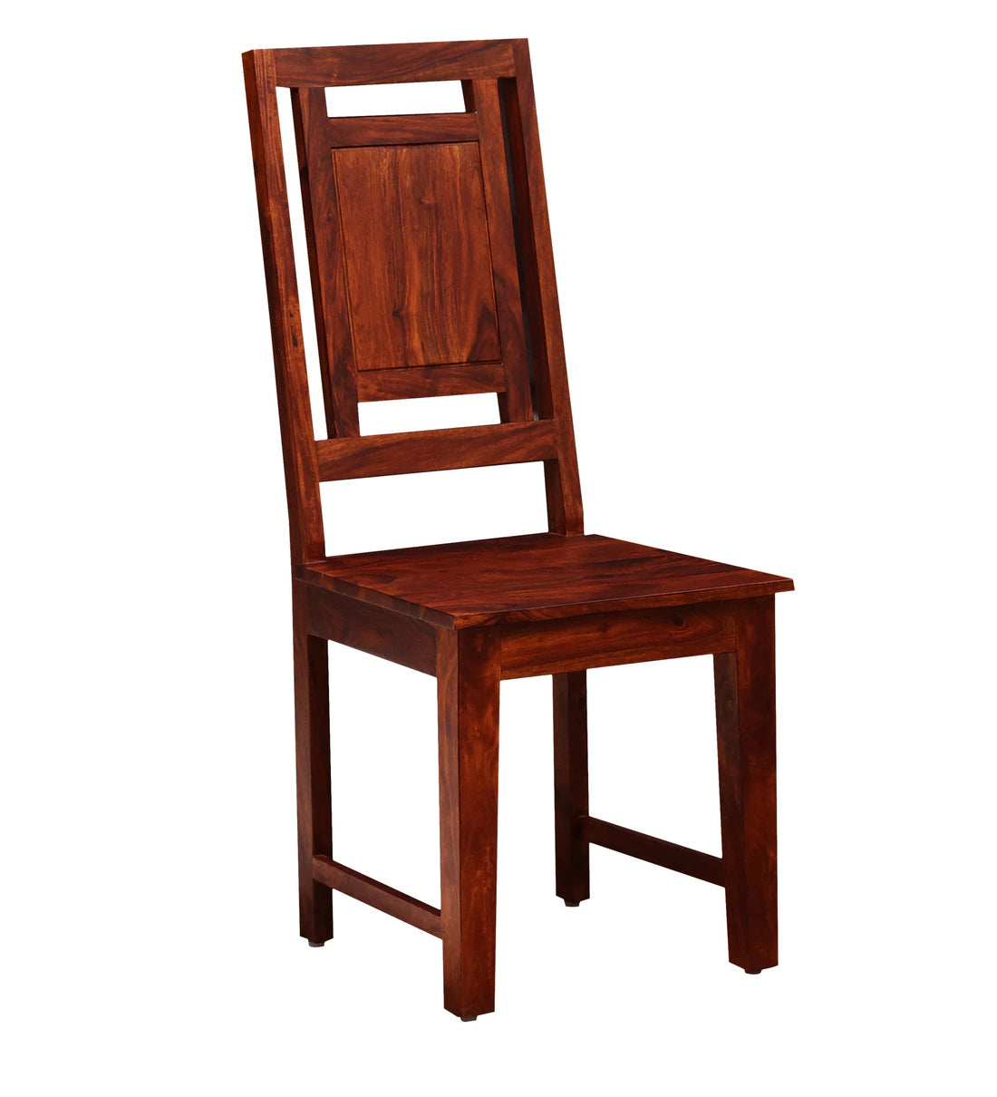 Niware solid sheesham wood dining chair set of two for modern Indian home furniture