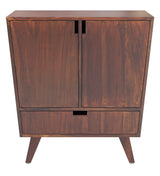 Polremo Wooden Sideboard Cabinet for Kitchen & Living Room in Provincial Teak Finish