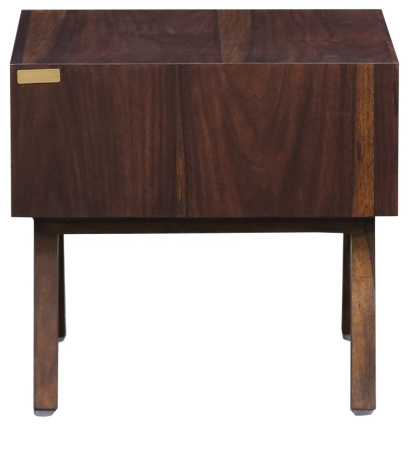 Polremo Wooden End Table with Drawer for Living Room in Provincial Teak Finish