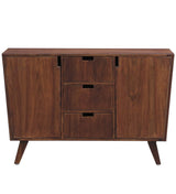 Polremo Solid Wood Sideboard Cabinet With Drawers for Bedroom in Provincial Teak Finish