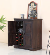 Kanishka Sheesham Wood Bar Cabinet for Living Room Finish