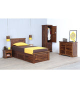 Kanishka Solid Sheesham Wood Bed Side Table for Bedroom Finish