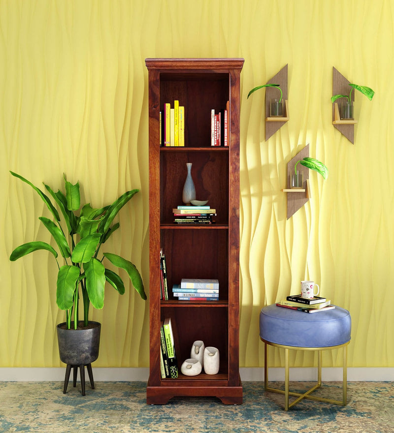 Kanishka Sheesham Wood Bookcase for Living Room Finish