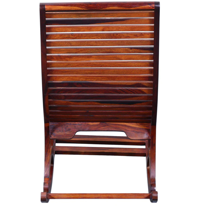 Wellesley Solid Sheesham Wood Rocking Chair For Living Room