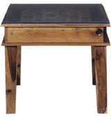 Niware Solid Wood Coffee Table for Living Room in Provincial Teak Finish