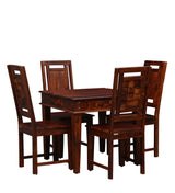 Niware Solid Wood 4 Seater Dining Table Set for Home