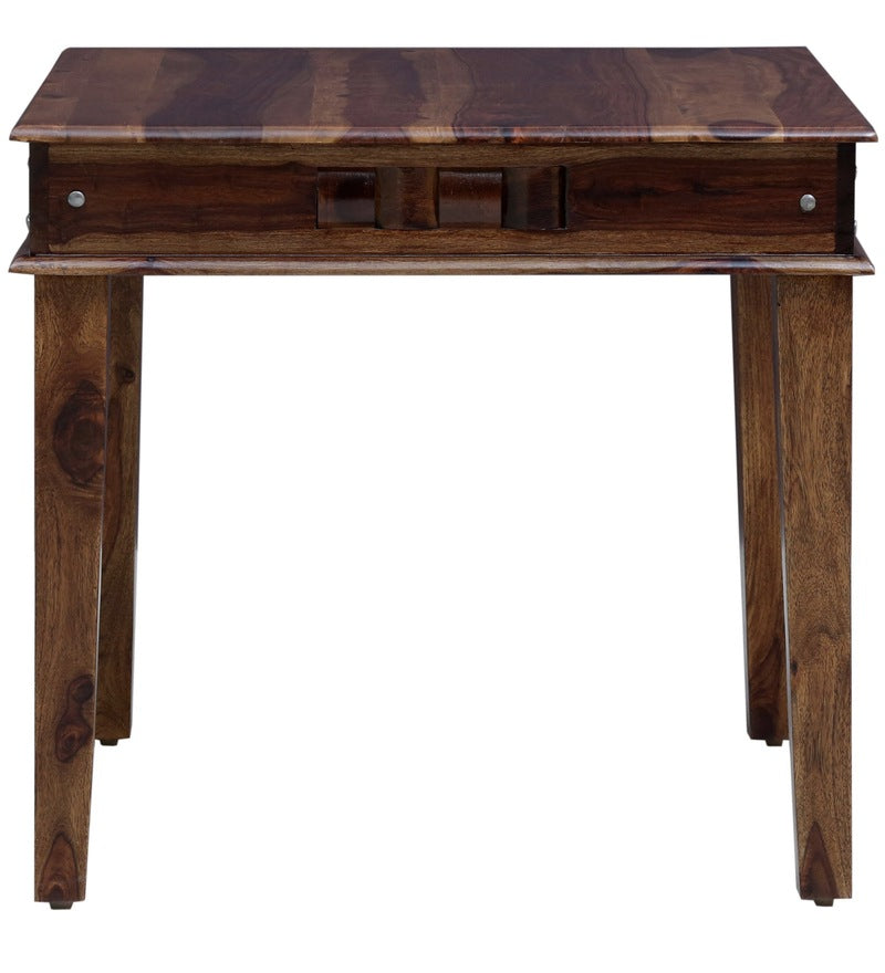 Niware Solid  Wood 4 Seater Dining Table in Provincial Teak Finish
