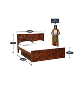 Wooden Bed with Drawer Storage For Bedroom