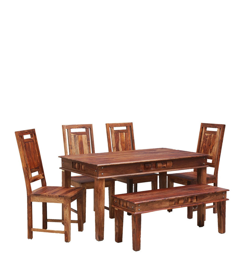 Niware Wooden 6 Seater Dining Set for Home